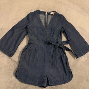 Denim romper